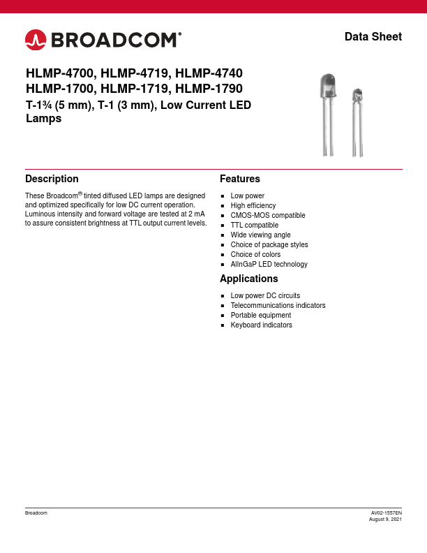 HLMP-1700 Broadcom