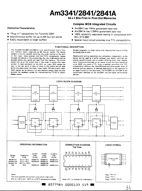 AM2841A Fairchild Semiconductor