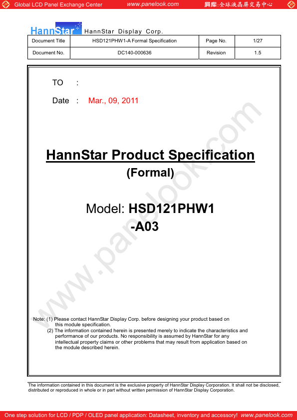 HSD121PHW1-A03