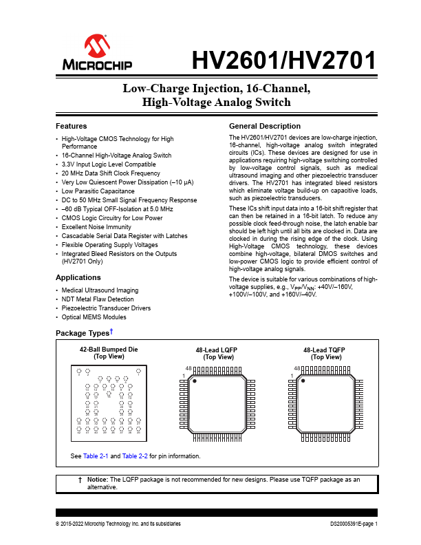 HV2601 Microchip