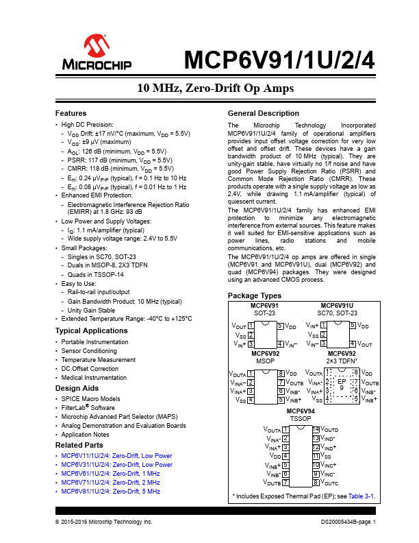 MCP6V91 Microchip
