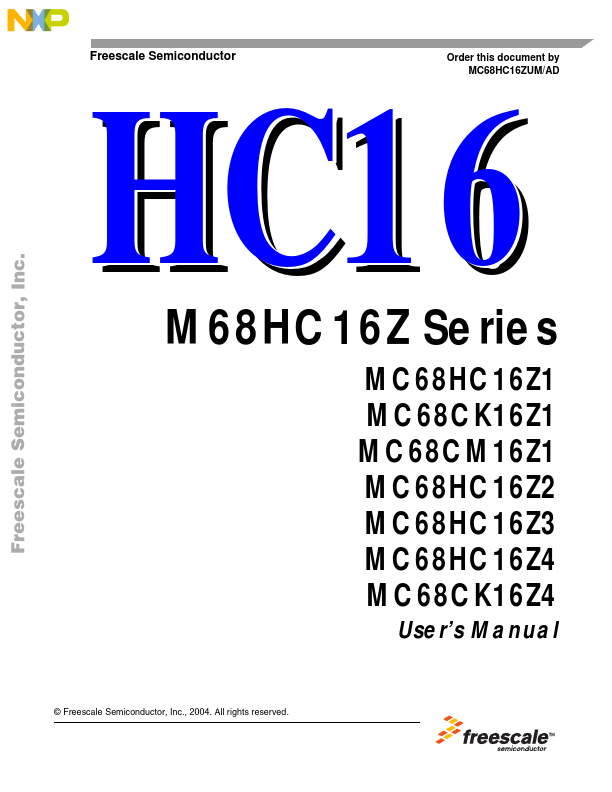 MC68HC16Z4 Motorola Semiconductor