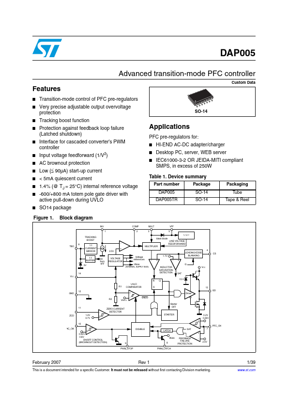 DAP005 STMicroelectronics