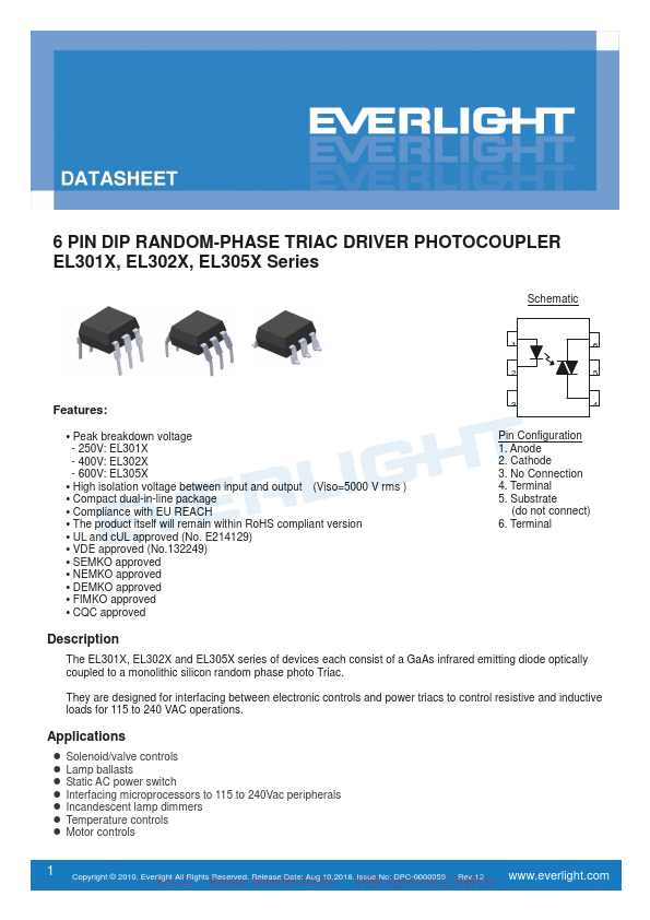 EL3010 Everlight Electronics