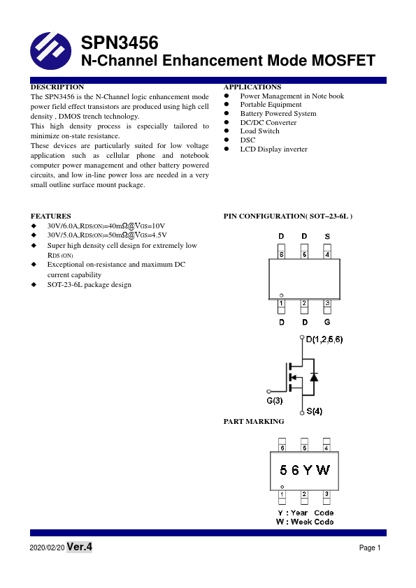 SPN3456 SYNC POWER