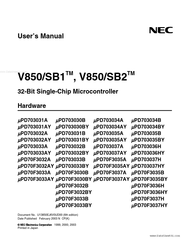 UPD70F3033B NEC