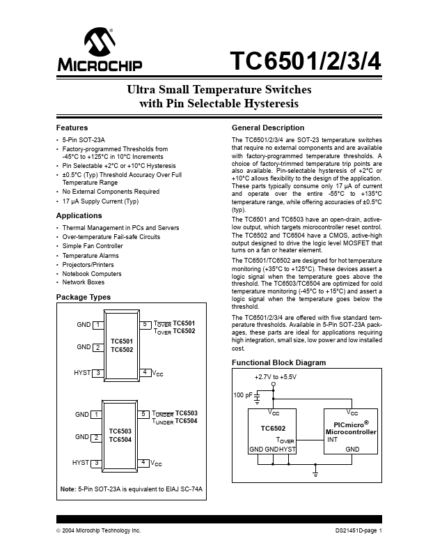 TC6502 Microchip Technology