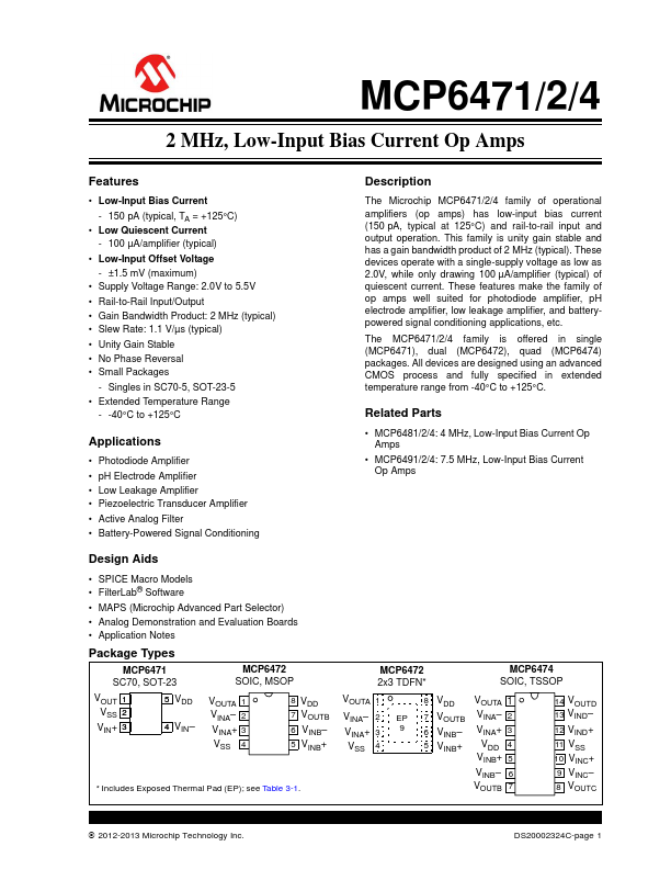 MCP6472 Microchip