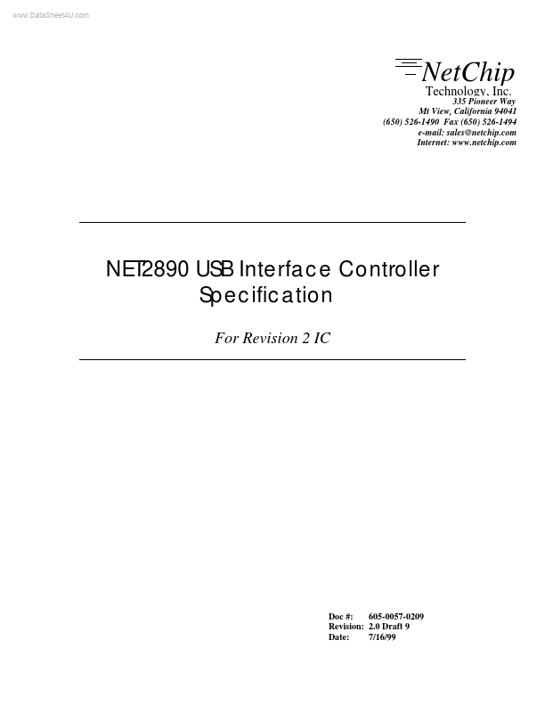 NET2890 NetChip