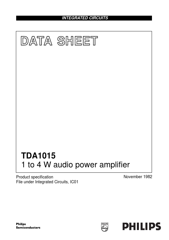 TDA1015 NXP