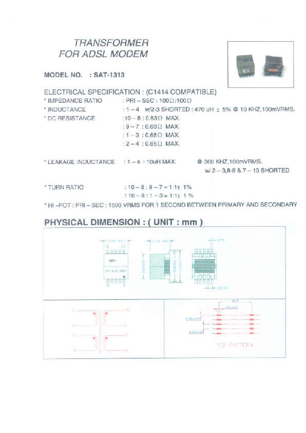 SAT-1313 Micro Electronics