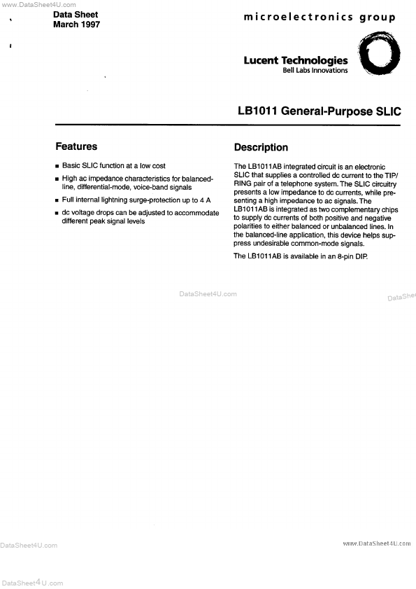 LB1011 Lucent Technologies