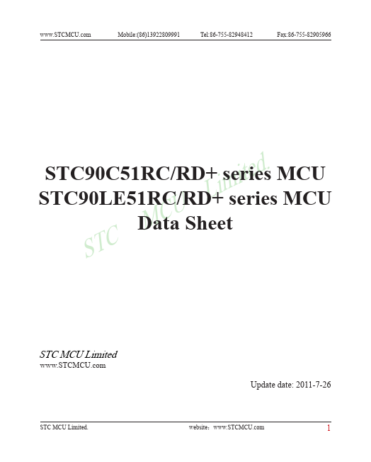 STC90C51RC STC MCU