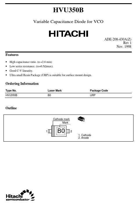 HVU350B Hitachi Semiconductor