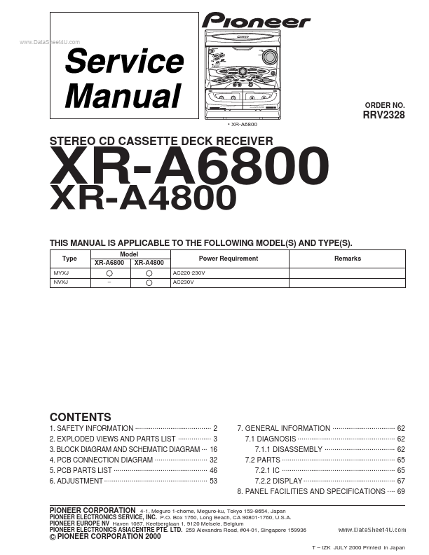 XR-A6800