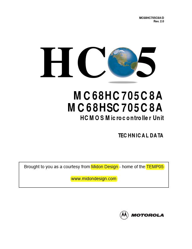 MC68HC705C8A Motorola