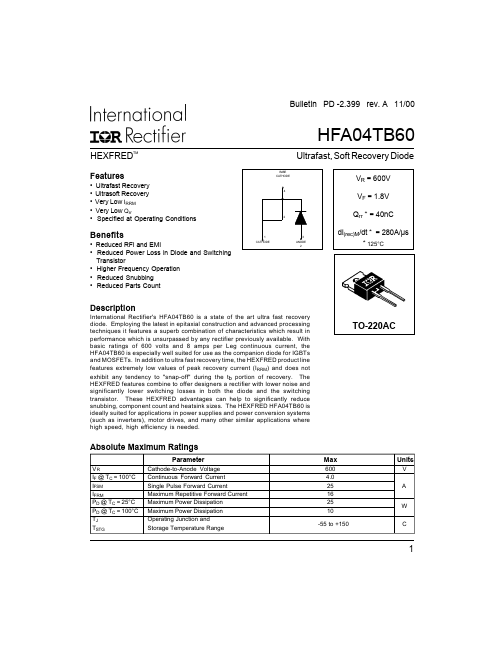 HFA04TB60 International Rectifier