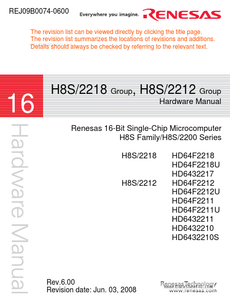 HD64F2218 Renesas Technology