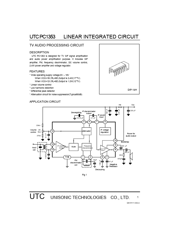 PC1353 Unisonic Technologies