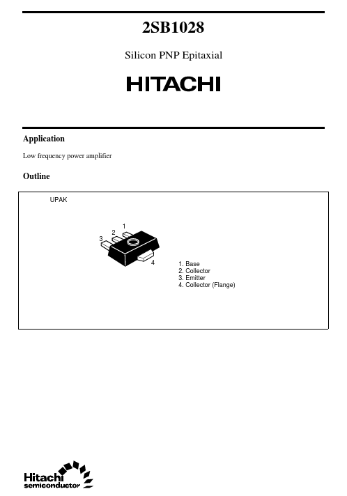 2SB1028 Hitachi Semiconductor