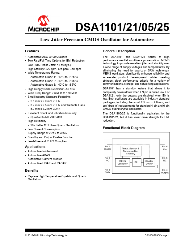 DSA1121 Microchip