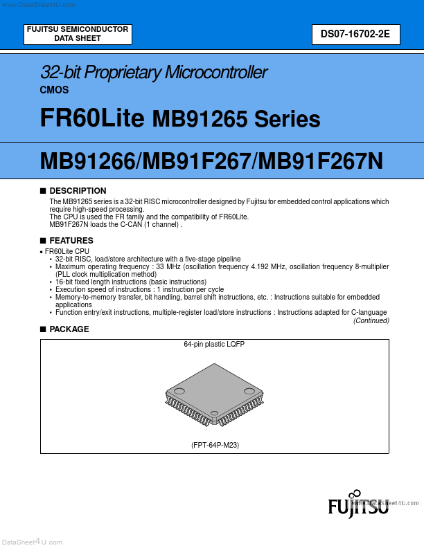 MB91266 Fujitsu Media Devices