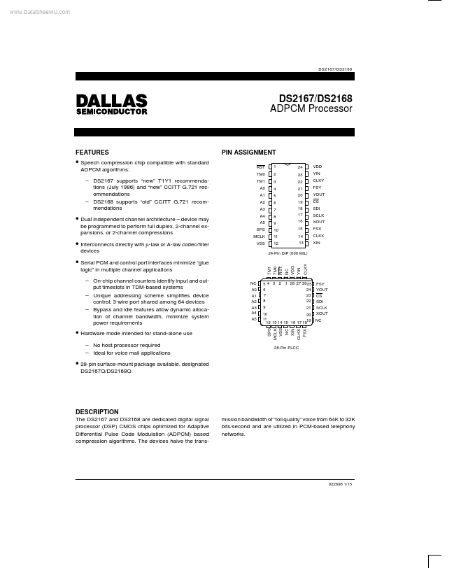 DS2167 Dallas Semiconducotr