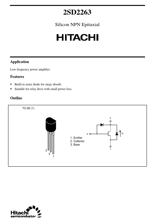 2SD2263 Hitachi Semiconductor