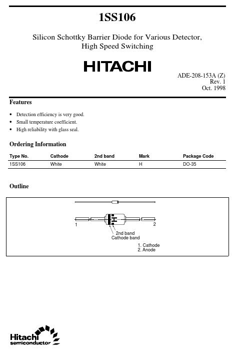1SS106 Hitachi Semiconductor