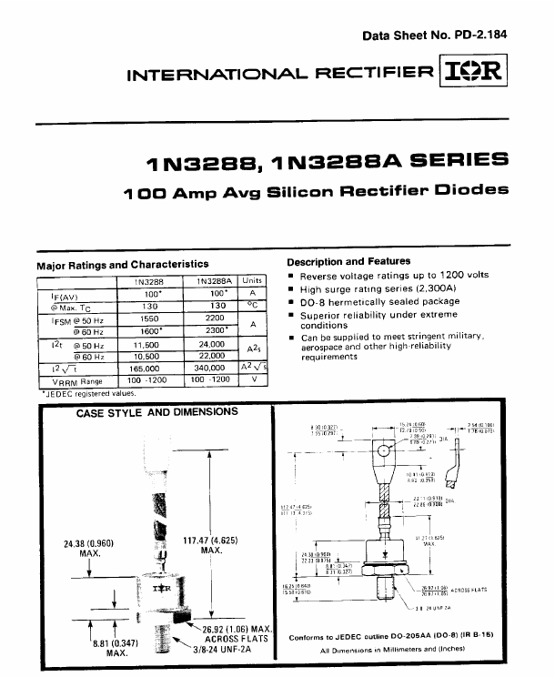 1N3290A International Rectifier