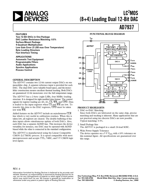 AD7937 Analog Devices