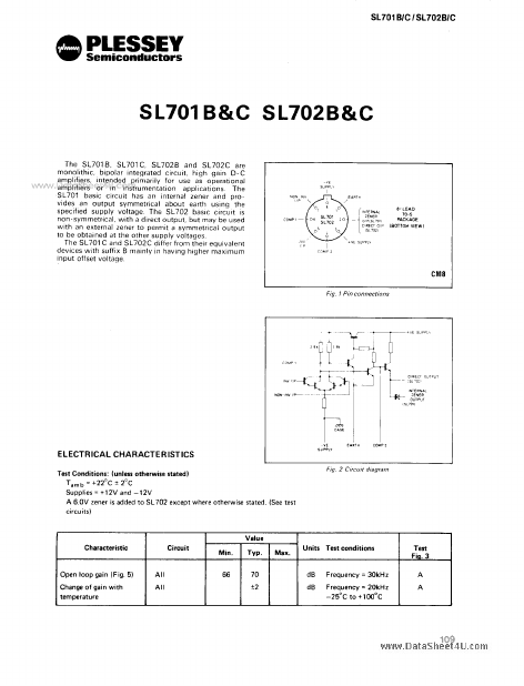 SL702B GEC Plessey Semiconductors