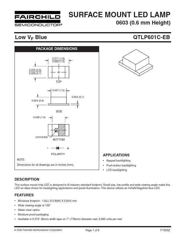 QTLP601C-EB Fairchild Semiconductor
