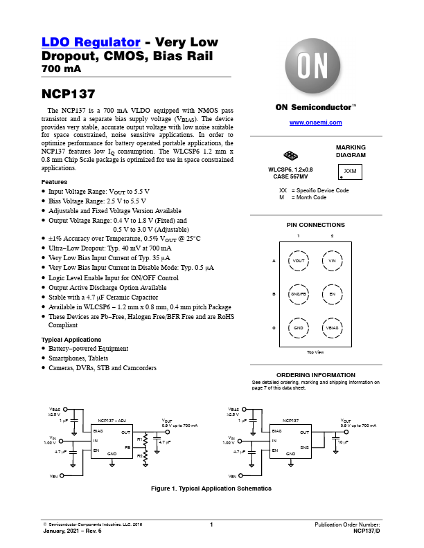 NCP137 ON Semiconductor