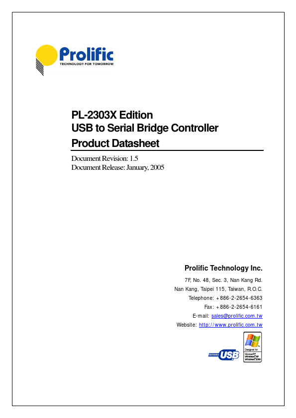 PL-2303X Prolific