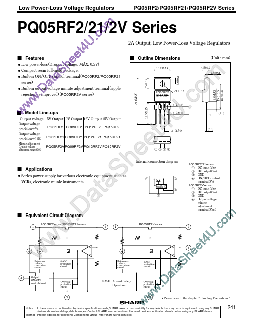 PQ12RF2V Sharp Microelectronics