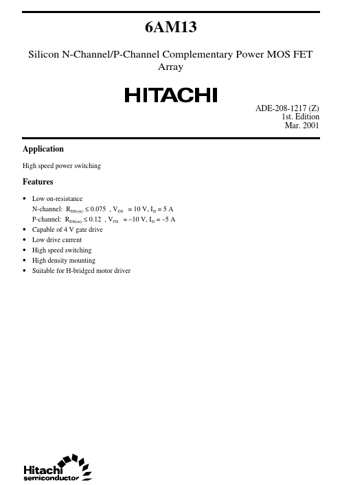 6AM13 Hitachi Semiconductor