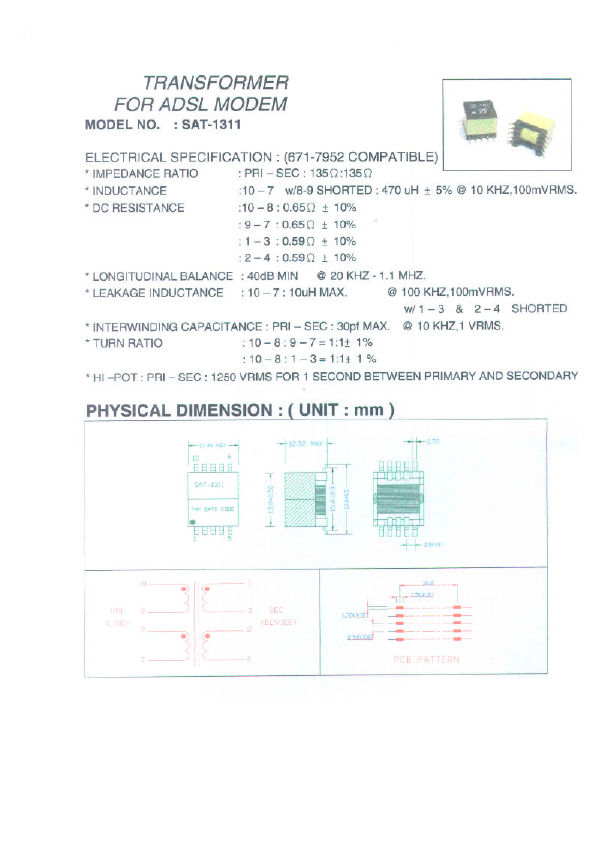 SAT-1311 Micro Electronics