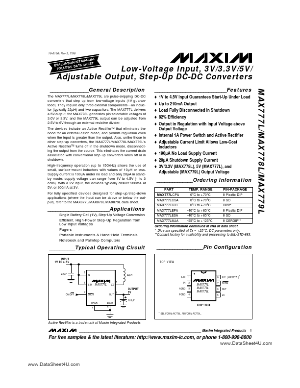 MAX879L Maxim Integrated Products