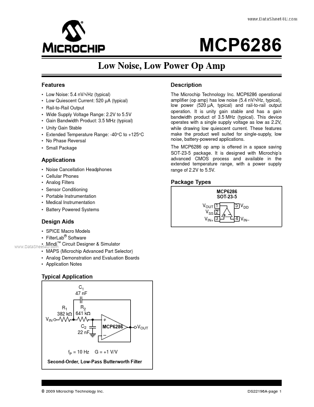 MCP6286 Microchip Technology