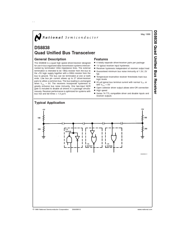 DS8838 National Semiconductor
