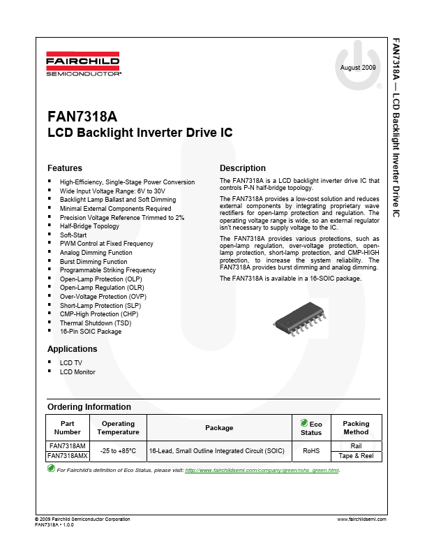FAN7318A Fairchild Semiconductor
