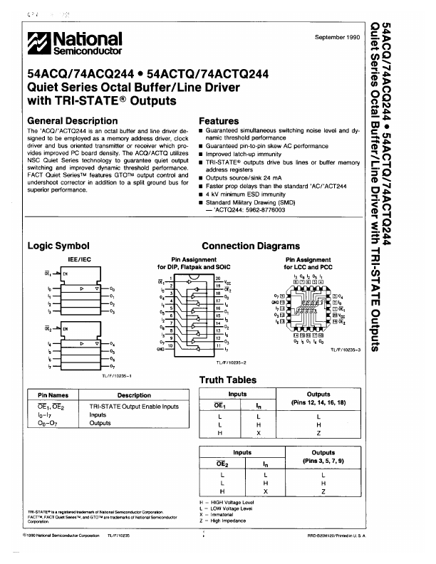 74ACQ244 National Semiconductor