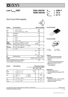 IXSH45N100