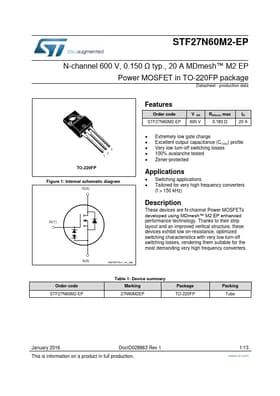 STF27N60M2-EP