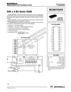 MCM6709AR