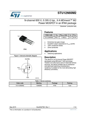 STU12N60M2