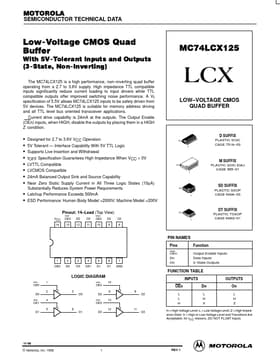 MC74LCX125