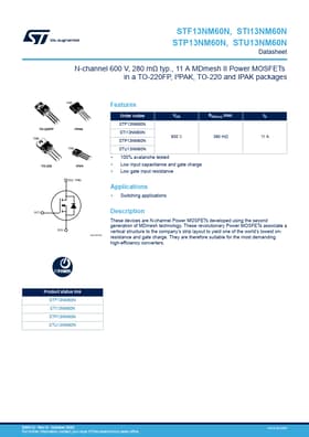 STU13NM60N