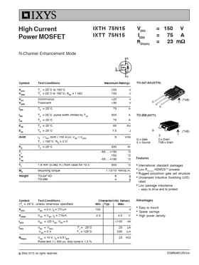 IXTT75N15